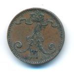 1 пенни 1894 г. Для Финляндии (Александр III). (1 пенни. 1894)