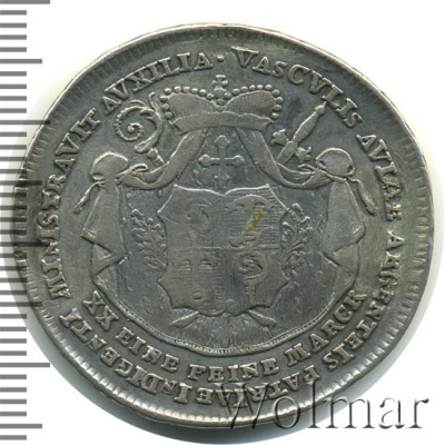 Бавария ½ талера, 1796 (1/2 талера. Германия. Эйхштедт (епископство) 1796г. Ag.)