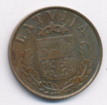Латвия 2 сантима, 1939 (2 сантима. Латвия. 1939)