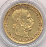 Австрия 10 крон, 1897 (10 крон. Австрия. М-3,36г. 1897)