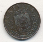 Латвия 2 сантима, 1939 (2 сантима. Латвия. 1939)