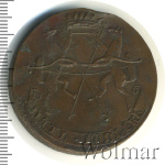 5 копеек 1757 г. СПБ. Елизавета I. Орел в облаках (5 копеек. Копия 1757г. Cu.)