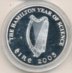 Ирландия 10 евро, 2005 (10 евро. Ирландия. 200 лет со дня рождения сэра Уильяма Роуэна Гамильтона. 2005)