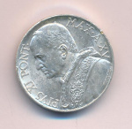Ватикан 10 лир, 1936 (10 лир. Ватикан 1936)