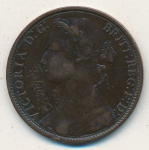 Великобритания 1 пенни, 1879 (1 пенни. Великобритания 1879)