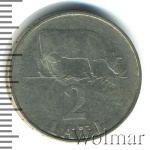 Латвия 2 лата, 1992 (2 лата. Латвия 1992г. Cu-Ni.)