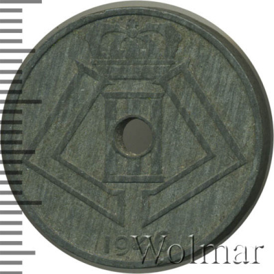 Бельгия 25 сантимов, 1946 (25 сантимов. Бельгия 1946г. Zn.)