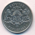 Латвия 2 лата, 1993 (2 лата Латвия. 1993)