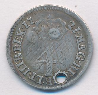 Великобритания 4 пенса, 1721 (4 пенса. Великобритания. Отверстие 1721)