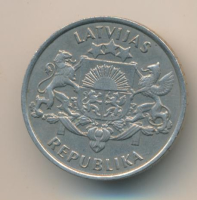 Латвия 2 лата, 1993 (2 лата. Латвия 1993)