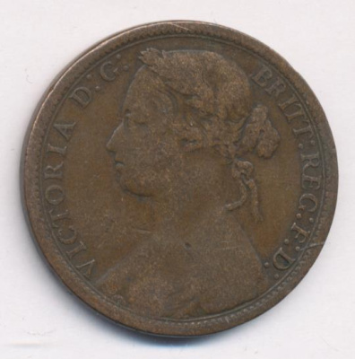 Великобритания 1 пенни, 1874 (1 пенни. Великобритания. 1874)
