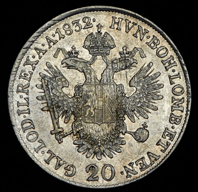Австрия 20 крейцеров, 1832 (20 крейцеров 1832 (Австрия) A)