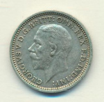 Великобритания 3 пенса, 1936 (3 пенса. Великобритания 1936)