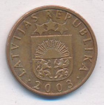 Латвия 1 сантим, 2003 (1 сантим. Латвия 2003)