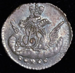 5 копеек 1757 г. СПБ. Елизавета I. Орел в облаках (5 копеек 1757 СПБ)