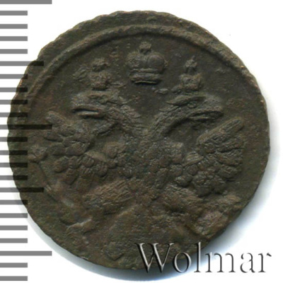 Полушка 1738 г. Анна Иоанновна. (Полушка 1738г. Cu.)
