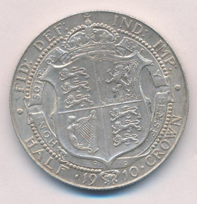 Великобритания ½ кроны, 1910 (1/2 кроны Великобритания. 1910)