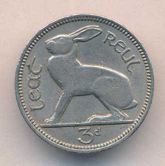 Ирландия 3 пенса, 1964 (3 пенса. Ирландия. 1964)