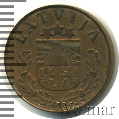 Латвия 1 сантим, 1937 (1 сантим. Латвия 1937г. Br.)