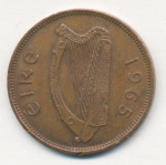Ирландия ½ пенни, 1965 (1/2 пенни. Ирландия. 1965)